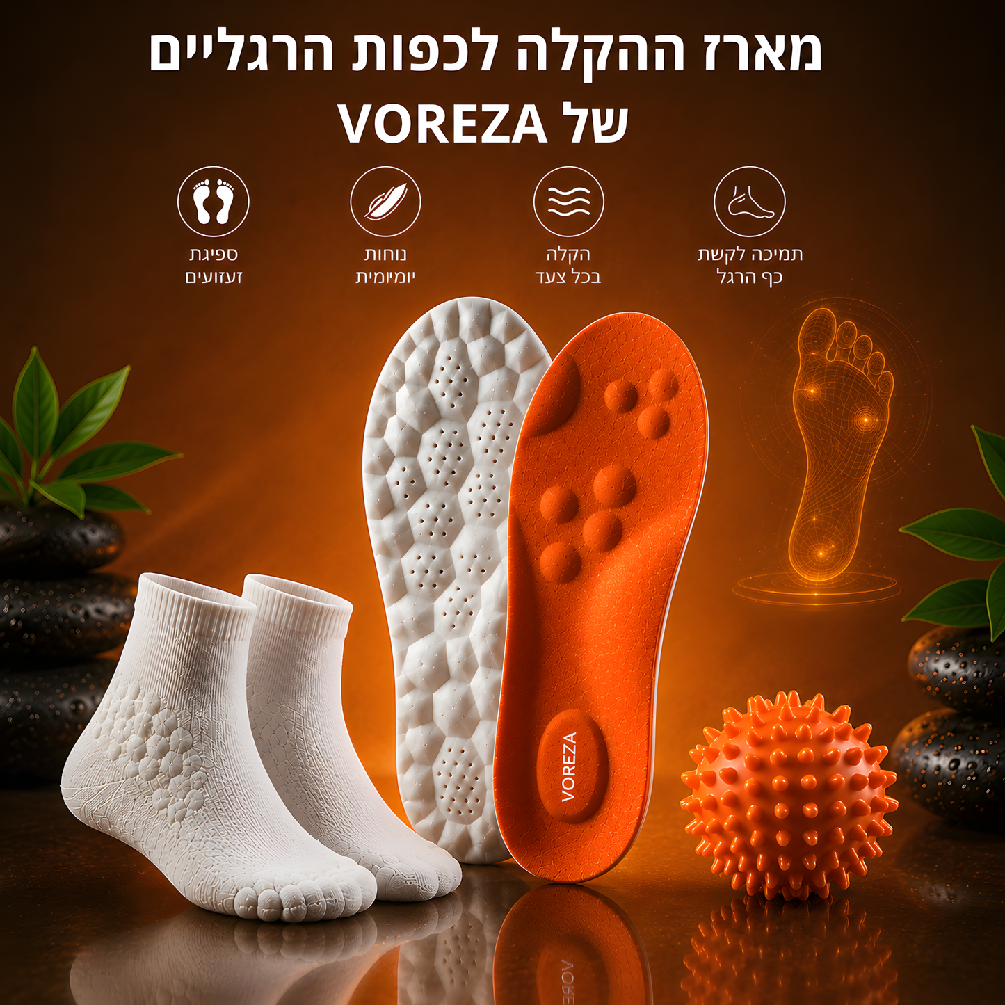 VorezaKIT™ - מארז הקלה לכפות הרגליים